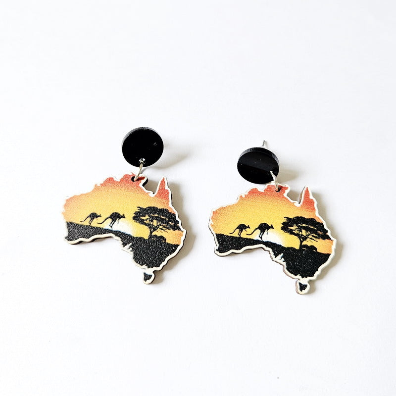 Pendientes de madera del sol al por mayor canalización del sol